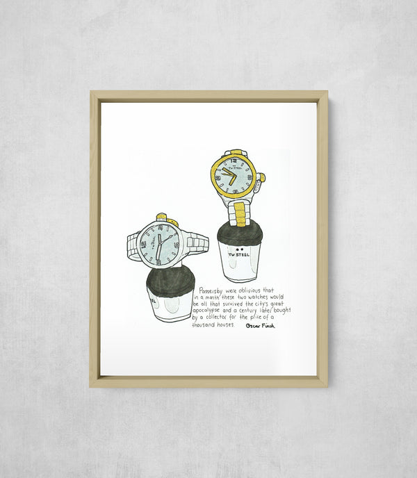 The Watches and the Great Apocalypse, framed, front on