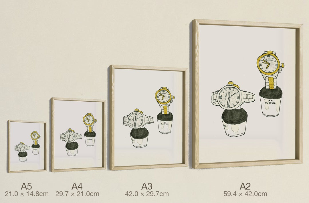 The Watches and the Great Apocalypse, four sizes, true relative scale — No Tale