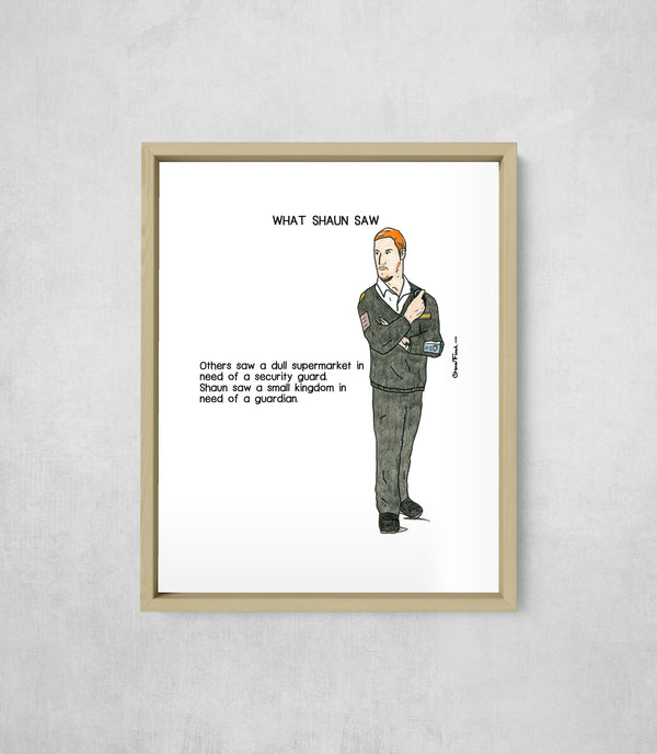 What Shaun Saw, framed, front on