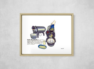 The Wish-Granting Roaster, framed, front on
