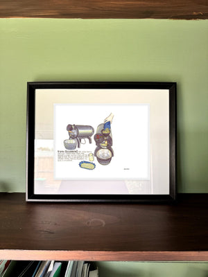 The Wish-Granting Roaster in a real frame, on the wall