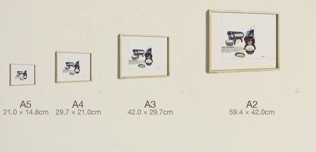 The Wish-Granting Roaster, all four sizes, true relative scale