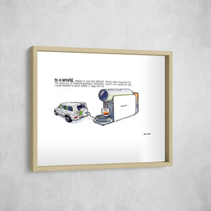 A World Powered by Espresso, Gallery Border style, large format
