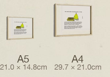 The World Where Chocolate Grew on Trees, both sizes, true relative scale
