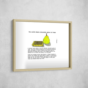 The World Where Chocolate Grew on Trees, Gallery Border style, large format